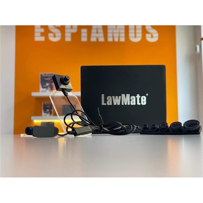 CM BU20 LawMate Cámara Oculta tipo Boton de baja luminosidad 0.015 LUX
